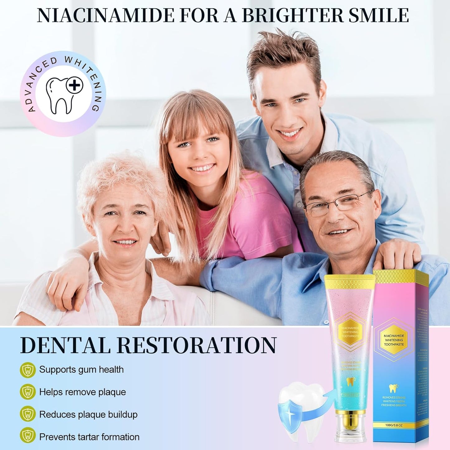 Nicotinamide Whitening Toothpaste