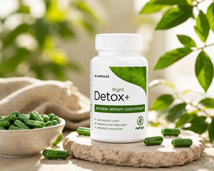 Detox Right – Premium Plant-Powered Herbal Cleanse with 100% Organic Ingredients for Daily Health Support